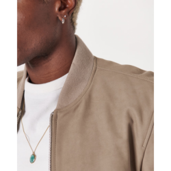 Genuine Suede Bomber Jacket