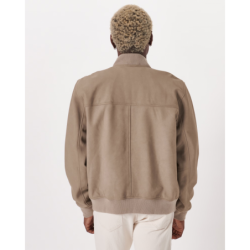 Genuine Suede Bomber Jacket