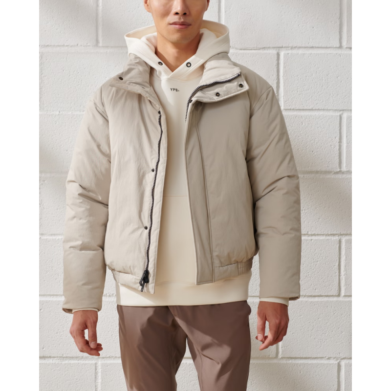 YPB padded cream bomber jacket