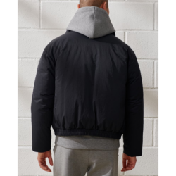 YPB padded black bomber jacket