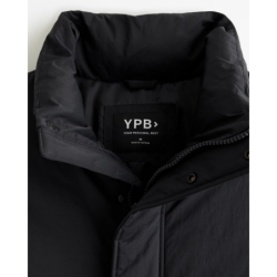 YPB padded black bomber jacket