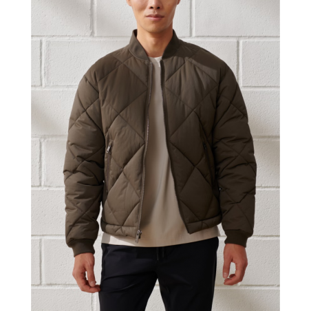 YPB Quilted Brown Bomber Jacket