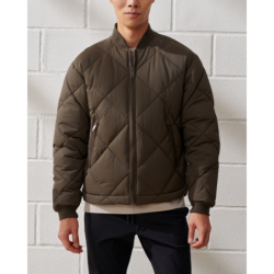 YPB Quilted Brown Bomber Jacket