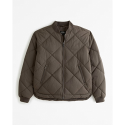 YPB Quilted Brown Bomber Jacket