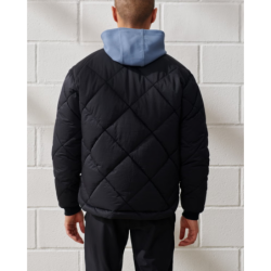 YPB Quilted Black Bomber Jacket