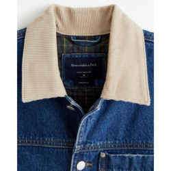 Cropped Flannel-Lined Workwear Jacket