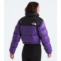 Women’s Nuptse Short Jacket Peak Purple/TNF Black