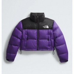 Women’s Nuptse Short Jacket Peak Purple/TNF Black