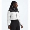 Women’s Nuptse Short Jacket White Dune/TNF Black