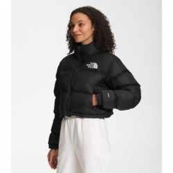 Women’s Nuptse Short Jacket TNF Black/TNF Black