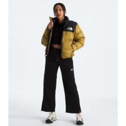 Women’s 1996 Retro Nuptse Jacket Amber Green/TNF Black