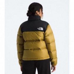 Women’s 1996 Retro Nuptse Jacket Amber Green/TNF Black