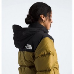 Women’s 1996 Retro Nuptse Jacket Amber Green/TNF Black