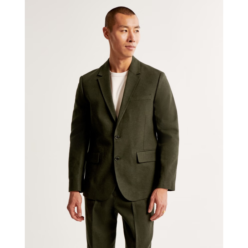 The A&F Collins Tailored Classic Linen-Blend Blazer