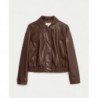 M&S Collection Faux Leather Harrington Jacket