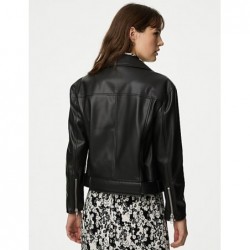 M&S Collection
Faux Leather Relaxed Biker Jacket