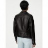 M&S Collection Leather Biker Jacket