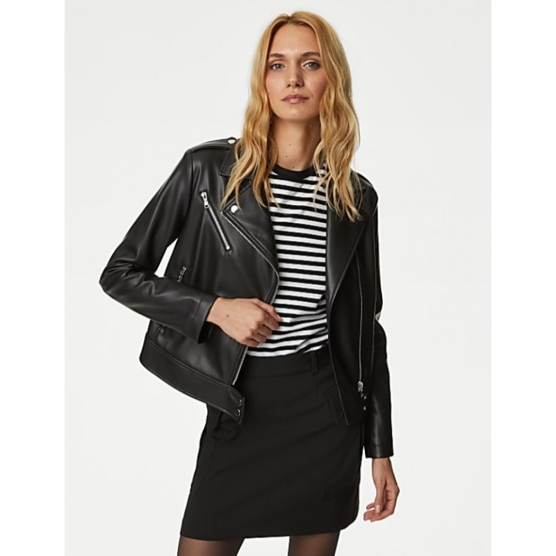 M&S Collection
Faux Leather Biker Jacket