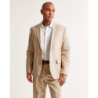 A&F Collins Tailored Taupe Classic Linen Blend Blazer