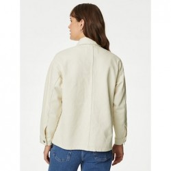 M&S Collection
Pure Cotton Denim Relaxed Shacket