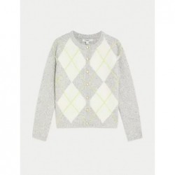 M&S Collection
Argyle Crew Neck Cardigan with Wool