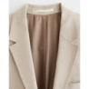 A&F Collins Tailored Taupe Classic Linen Blend Blazer