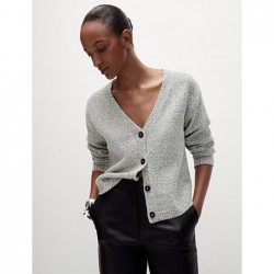 M&S Collection
Cotton Blend Textured V Neck Cardigan