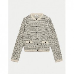 M&S Collection
Cotton Rich Textured Cardigan Ecru mix