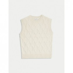 M&S Collection
Cloud-Yarn Textured Knitted Vest Beige