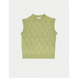 M&S Collection
Cloud-Yarn Textured Knitted Vest Fern green