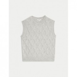 M&S Collection
Cloud-Yarn Textured Knitted Vest Grey