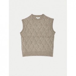 M&S Collection
Cloud-Yarn Textured Knitted Vest Mocha