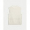 Merino Wool Blend Textured Knitted Vest