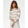 M&S Collection
Supersoft Striped Crew Neck Jumper Grey mix