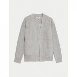 M&S Collection
Ribbed Edge to Edge Relaxed Cardigan Grey