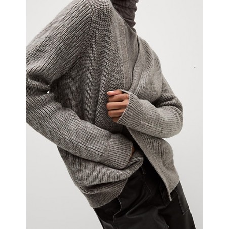 M&S Collection
Ribbed Edge to Edge Relaxed Cardigan Nutmeg