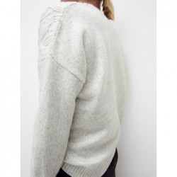 M&S Collection
Cloud-yarn Cable Knit V-Neck Jumper Pebble