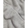 Pure Cashmere Tipped Detail Cardigan Grey marl