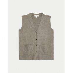 M&S Collection
Air-Yarn V-Neck Knitted Waistcoat Mocha