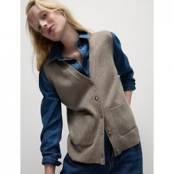 M&S Collection
Air-Yarn V-Neck Knitted Waistcoat Mocha