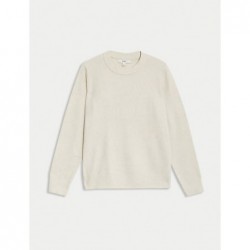 M&S Collection
Air-Yarn Crew Neck Jumper Light natural