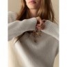 Merino Wool Blend Textured Jumper