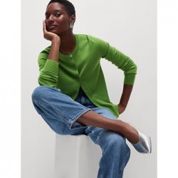 M&S Collection
Pure Merino Wool Crew Neck Cardigan Bright green