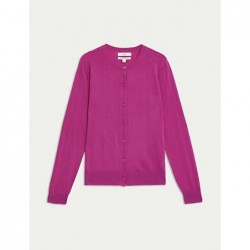 M&S Collection
Pure Merino Wool Crew Neck Cardigan Fuchsia