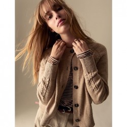 Cotton Rich Button Front Cardigan