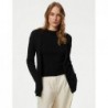 M&S Collection
Ribbed Edge to Edge Longline Cardigan Black