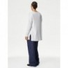 M&S Collection
Ribbed Edge to Edge Longline Cardigan Soft white