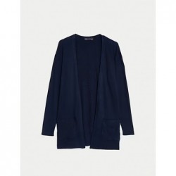 M&S Collection
Ribbed Edge to Edge Longline Cardigan Navy