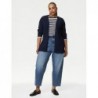 M&S Collection
Ribbed Edge to Edge Longline Cardigan Navy