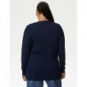 M&S Collection
Ribbed Edge to Edge Longline Cardigan Navy